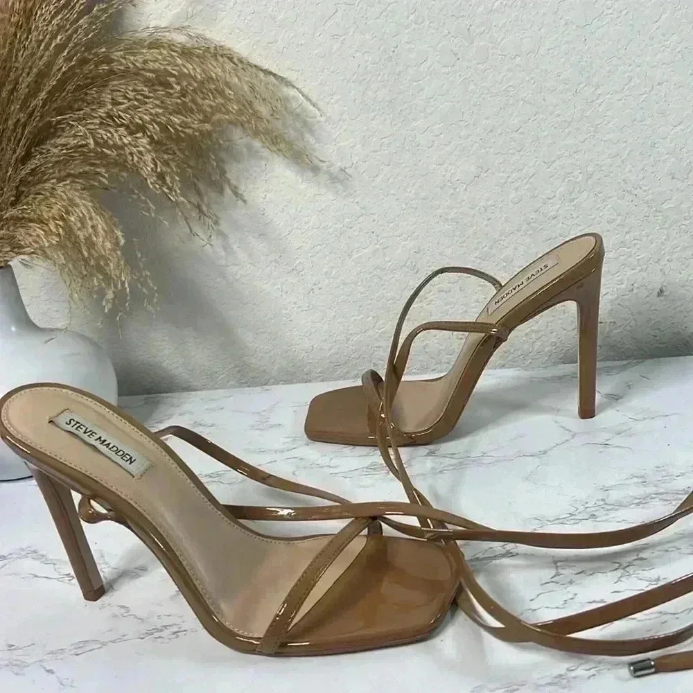 STEVE MADDEN "UPLIFT" HEELS SIZE 9.5 M - Picture 5 of 11
